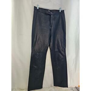 For Joseph Leather Pants Black Straight size 8